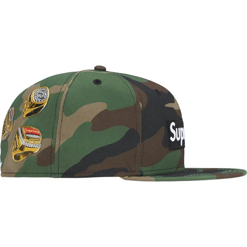2026 Supreme Rings Box Logo New Era 'Woodland Camo' Hat