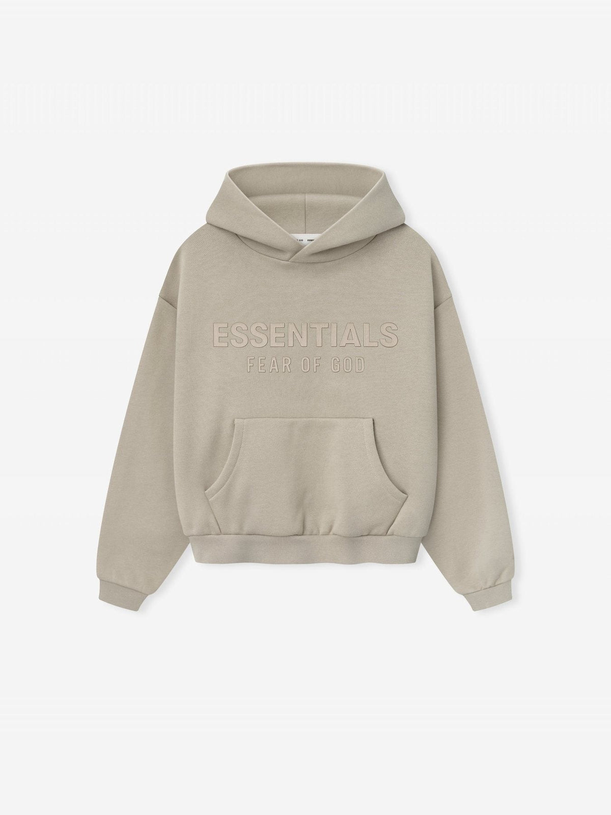 Fear of God Embossed Logo Pullover Hoodie — front