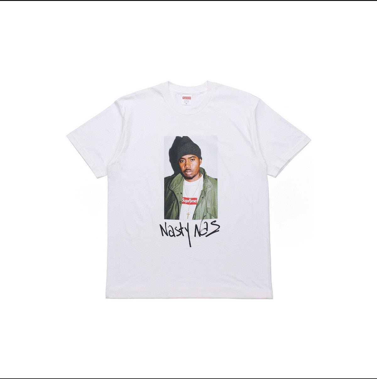 Supreme Nas Portrait Graphic T-Shirt — front
